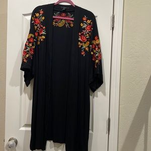 Forever21 embroidered duster